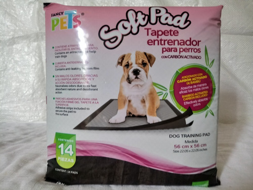 Tapete Entrenador Perro Soft Pad 14 Pzas C/ Carbón Activado