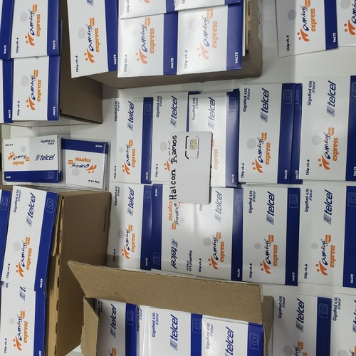 Chip Telcel Lote De 50 Chips (halcon Ramos) Saldo 50 Pesos