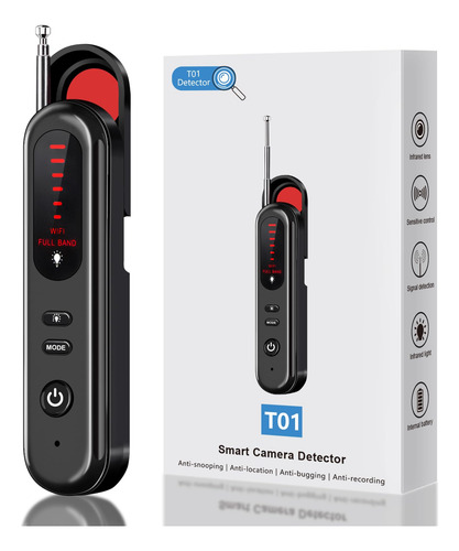 Detector De Cámara Oculta Y Rastreador Gps Portátil Negro
