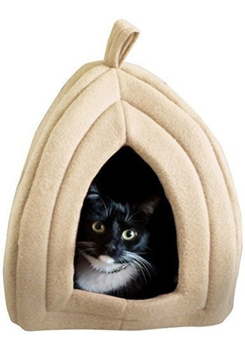 Cama Para Mascotas Cat Igloo Soft Cubierta Interior Cerrada 