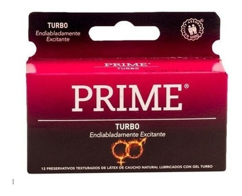 Prime Turbo Preservativo De Latex Caja 12 Unidades