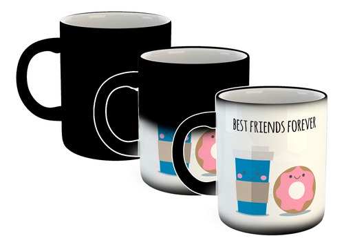 Taza Magica Best Friends Dona Y Cafe