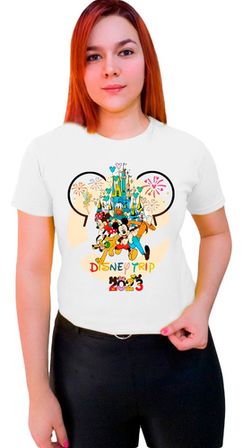 Polera Vacaciones Disney Mickey Familiar Todas Las Tallas