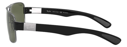 Lente De Sol Ray-ban 0rb3522 Polarizado Lifestyle Polar Green Gunmetal Brushed Gunmatel