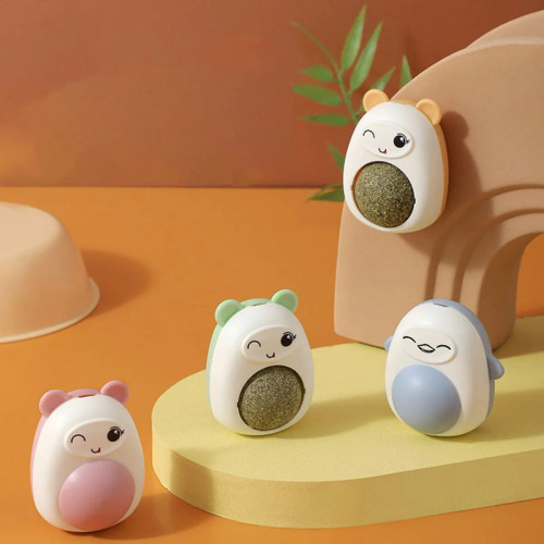3 Pelotas Hierba Gatera Para Gatos Domésticos Multicolor