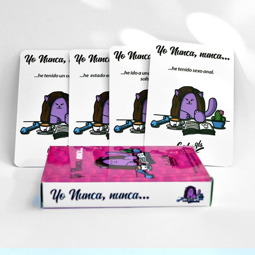 Imagen 4 de 5 de Juego De Cartas Yo Nunca, Nunca... Juego De Naipes Gatosqls