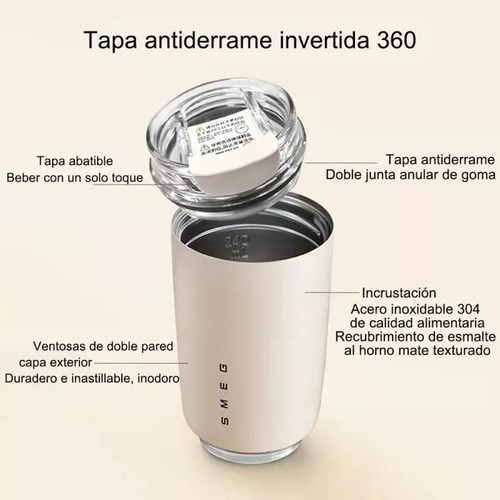 Botella Termo Genérica De Acero Inoxidable Zzac De 320 Ml