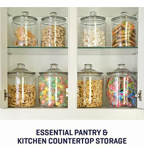 Anchor Hocking Frasco Estilo Heritage Hill Con Tapa,