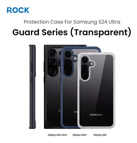 Capa Case Rock Anti Impact P/ Galaxy S24/plus/ultra Guard Preto Galaxy S24 Ultra