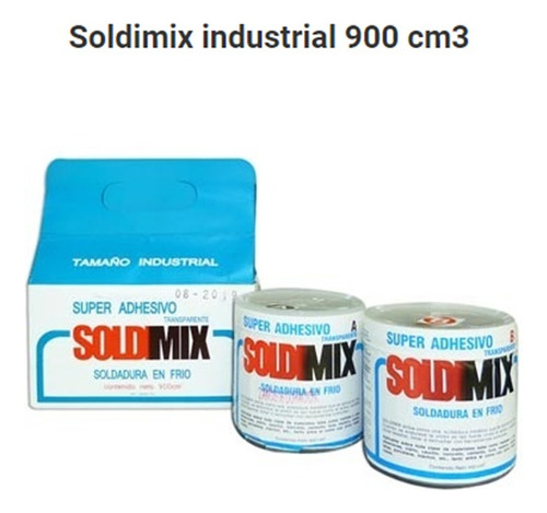 Soldimix Industrial 900cm3 Adhesivo Epóxido 