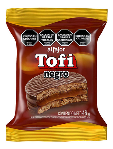 Alfajor Tofi 46gr Pack X 12un - Cioccolato Tienda De Dulces