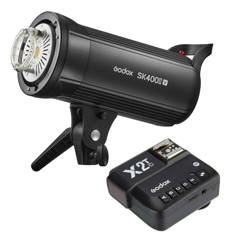 Flash Godox Sk400ii V 400w + Rádio Flash Ttl Para Canon