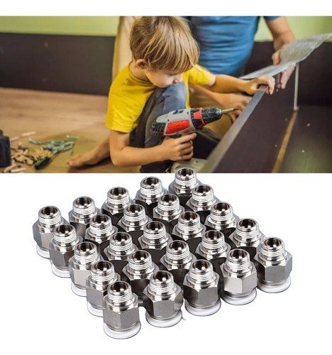 25 Piezas De Tubo Neumático Con Conector Rápido A Prueba De