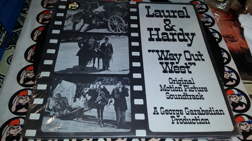 Laurel & Hardy Way Out West Lp Vinilo Usa 1975 Impecable 
