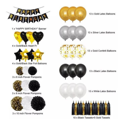 Kit De Fiesta Completo 98 Piezas