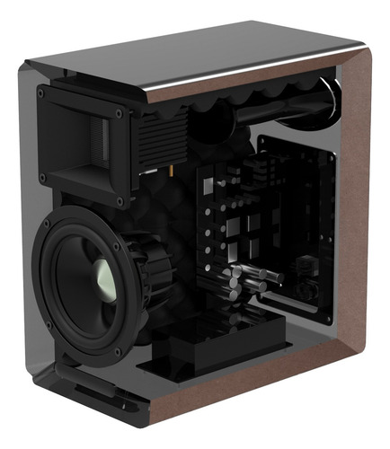 Monitores de estudio Edifier Airpulse A100 127V 100W color negro