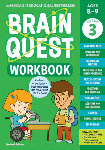 Brain Quest Workbook: 3rd Grade Revised Edition, De Workman Publishing. Editorial Workman Pr, Tapa Blanda En Inglés