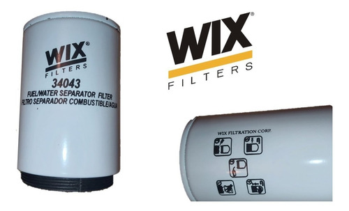 Filtro Wix 34043 Separador De Agua/combustible Iveco Stralis