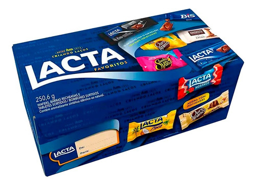 Nuevo! Bombones Lacta Favoritos Chocolate Bis Import Brasil