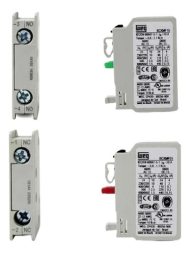 Chave Contatora Tripolar Weg 32a 220v Com Nf 2na 2nf 10 Und