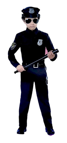 Disfraz Policía Para Niños Fiesta Halloween Cosplay
