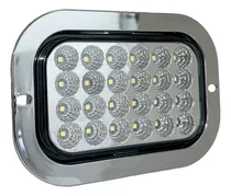 Comprar Plafon Rectangular 24 Led Bisel Metalico Camion 12-24v
