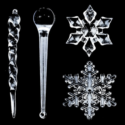 Cadena N De 40 Piezas Con Forma De Copo De Nieve, Diseño De