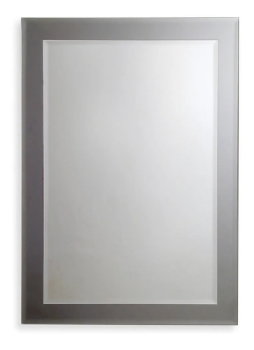 Espejo Reflejar Base Gris Rectángulo 50x70cm Baño Esp04.02 *