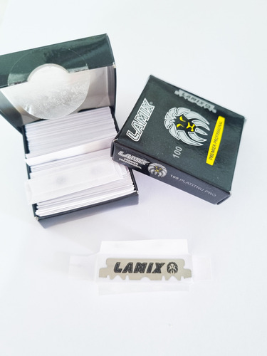 Lamina De Barbear Lamix Meia 100 Unidades Premier Profission