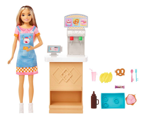Barbie Muñeca Skipper Primer Trabajo Asistente De Snack Bar