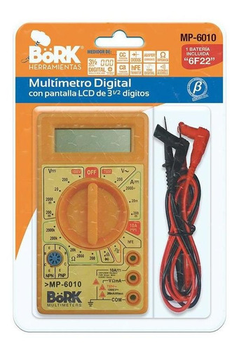 Multímetro Digital Con Frecuencia / Buzzer Mp-6010