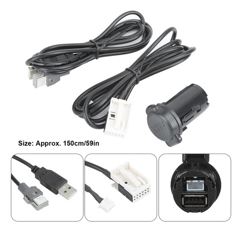 Adaptador De Cable Aux In Usb Apto Para 307 407 308 408 508