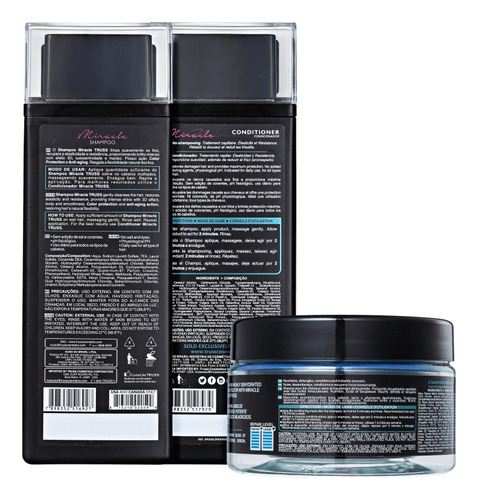 Truss Kit Miracle Shampoo e Condicionador 300ml com Mask 180g