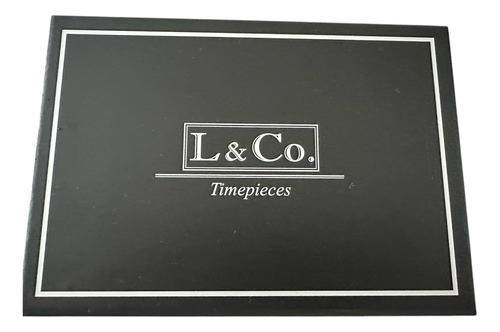 Set L &co Hombre (reloj, Billetera Y Lapicera) Color Negro Negro