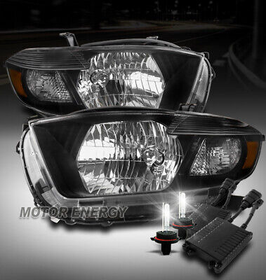 For 08 09 10 Toyota Highlander Headlight Lamp Black W/50 Nnc