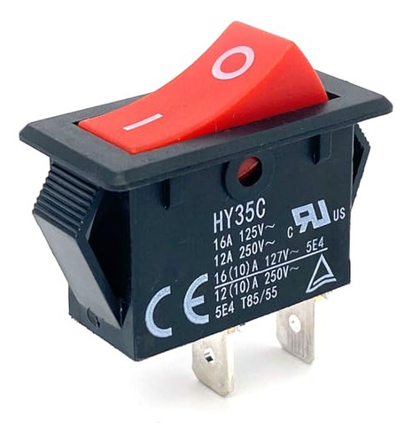 Interruptor Basculante De 1 Pza 2 Pines 16 A/125 V 12 A/250