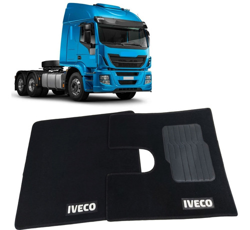 Tapete Carpete Motorista Carona Com Logo Caminhao Iveco