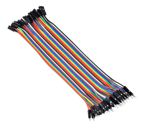 Cable Jumpers Dupont Hembra-macho 20cm 40pzas