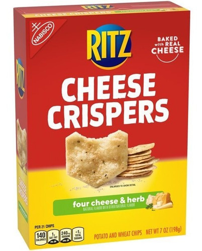 Ritz Cheese Crispers 4 Quesos 198grs.