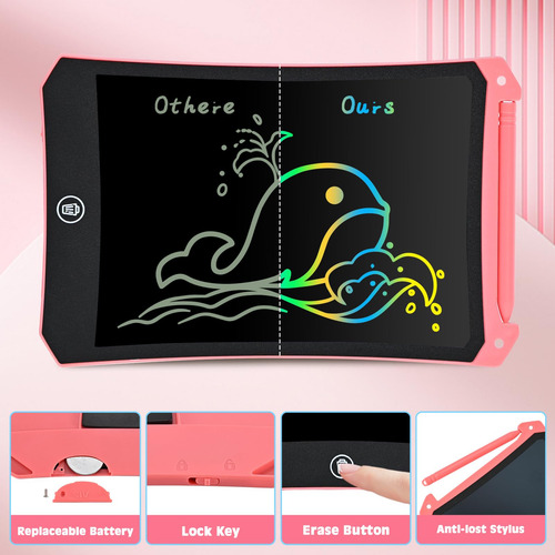 Tableta De Escritura Lcd Cimetech Doodle Board De 8.5 Pulgad