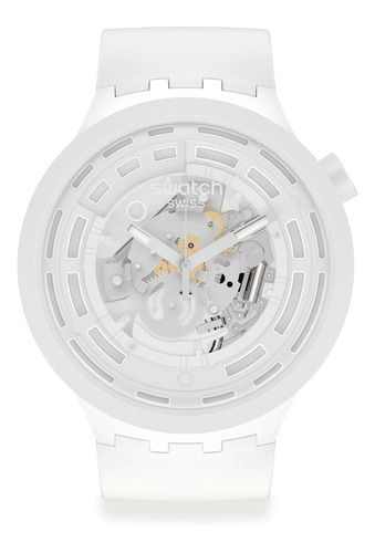 Reloj Swatch Bioceramic C-white Hombre Mujer Sb03w100