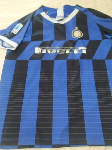 Camiseta De Fútbol De Inter De Italia De Niño Usada