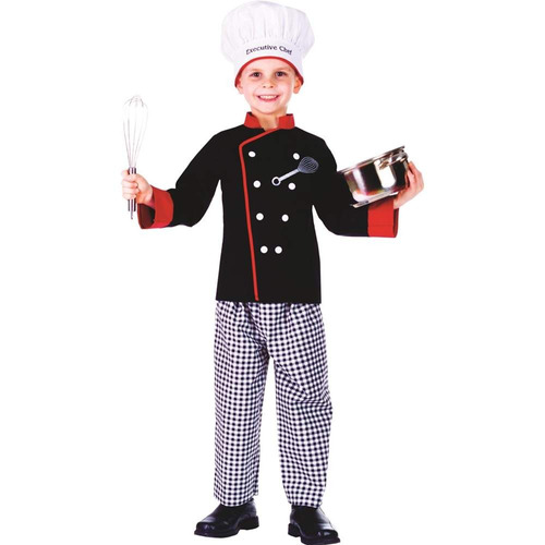 Disfraz Para Niño Chef Ejecutivo Talla Small(4-6)-