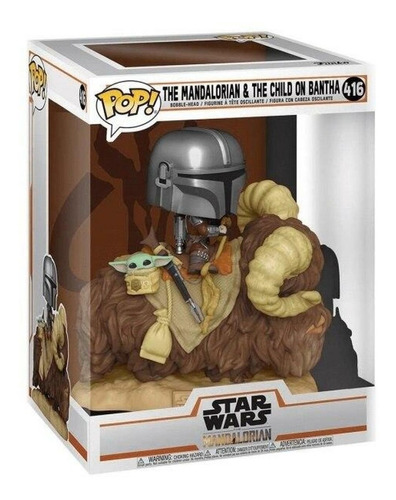 Funko Pop Deluxe: The Mandalorian & The Child On Bantha 416