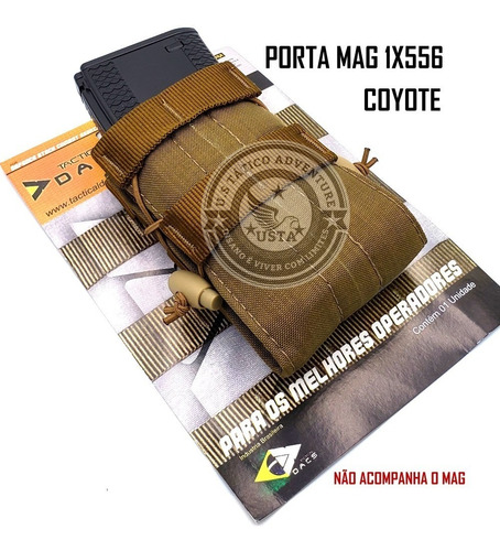 Bolso Porta Carregador Mag M4/m16 Modular Dacs 1x 556 Coyote