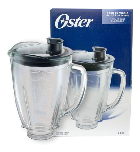 Vaso Licuadora Oster Vidrio Original + Cuchilla 6 Aspas Reve