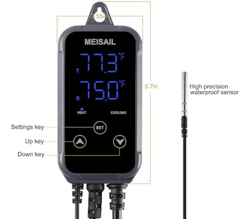 Controlador De Temperatura Termostato Voltaje 110v Control 1