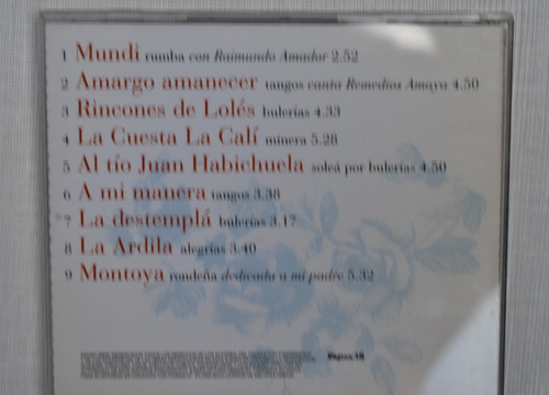 Tomatito, Guitarra Gitana, Cd Original, Coleccion Pagina 12 (Usado)