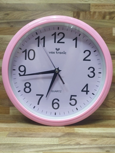 Reloj Pared Vox Tronic,redondo, 1 Año De Garantia Escrita