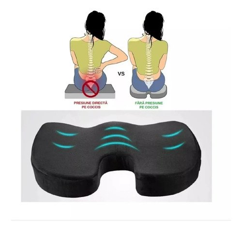 Coxis Ortopédico Ergonómico Con Memoria Asiento